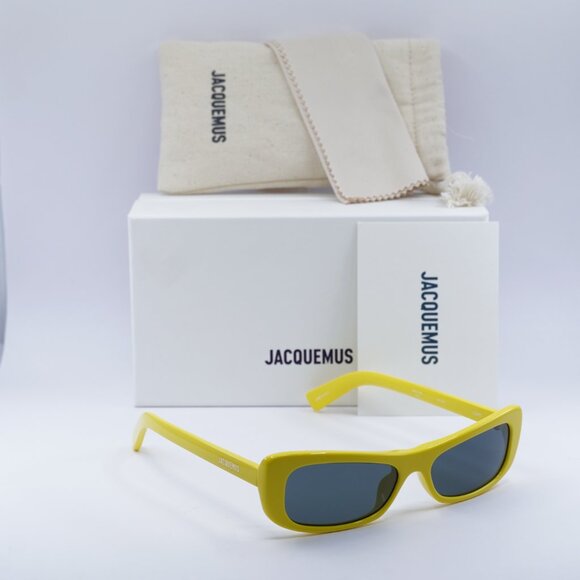 Jacquemus CAPRI JAC/55 C5 Rectangle Sunglasses - Yellow\\Grey main image 2